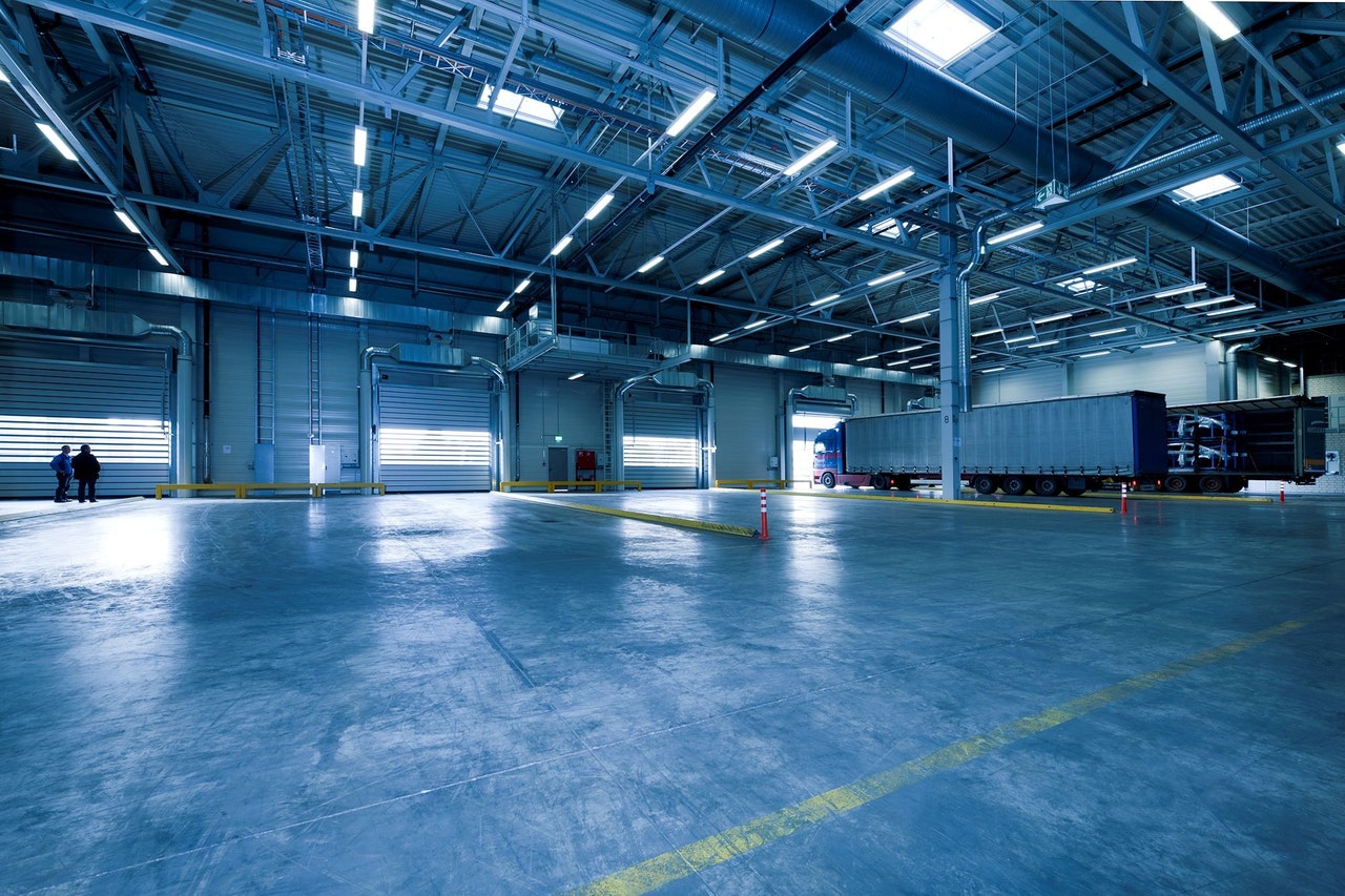 Empty industrial warehouse